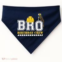 Brother Birthday Crew Construction Birthday Party USA-Made Doggie Bandana thumb 0