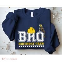 Brother Birthday Crew Construction Birthday Party Sweatshirt thumb 2