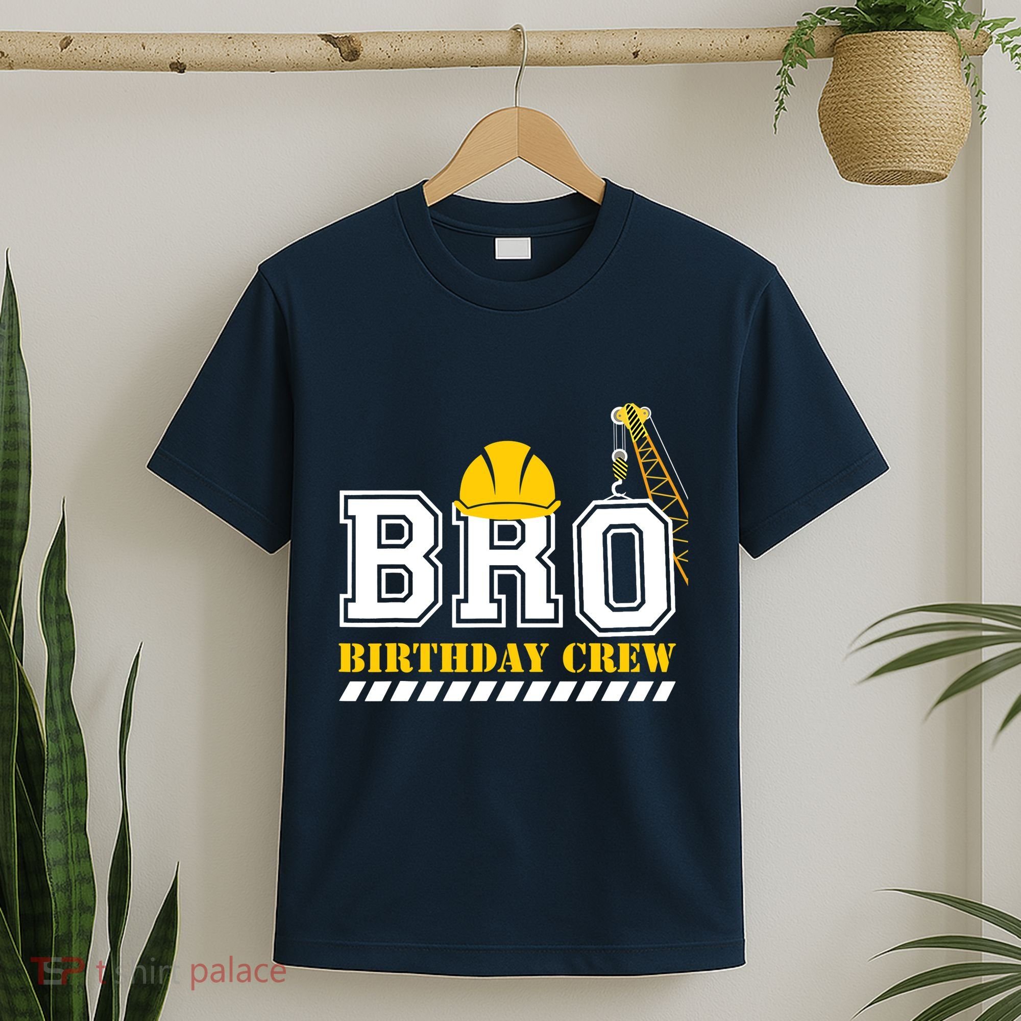 Brother Birthday Crew Construction Birthday Party T-Shirt