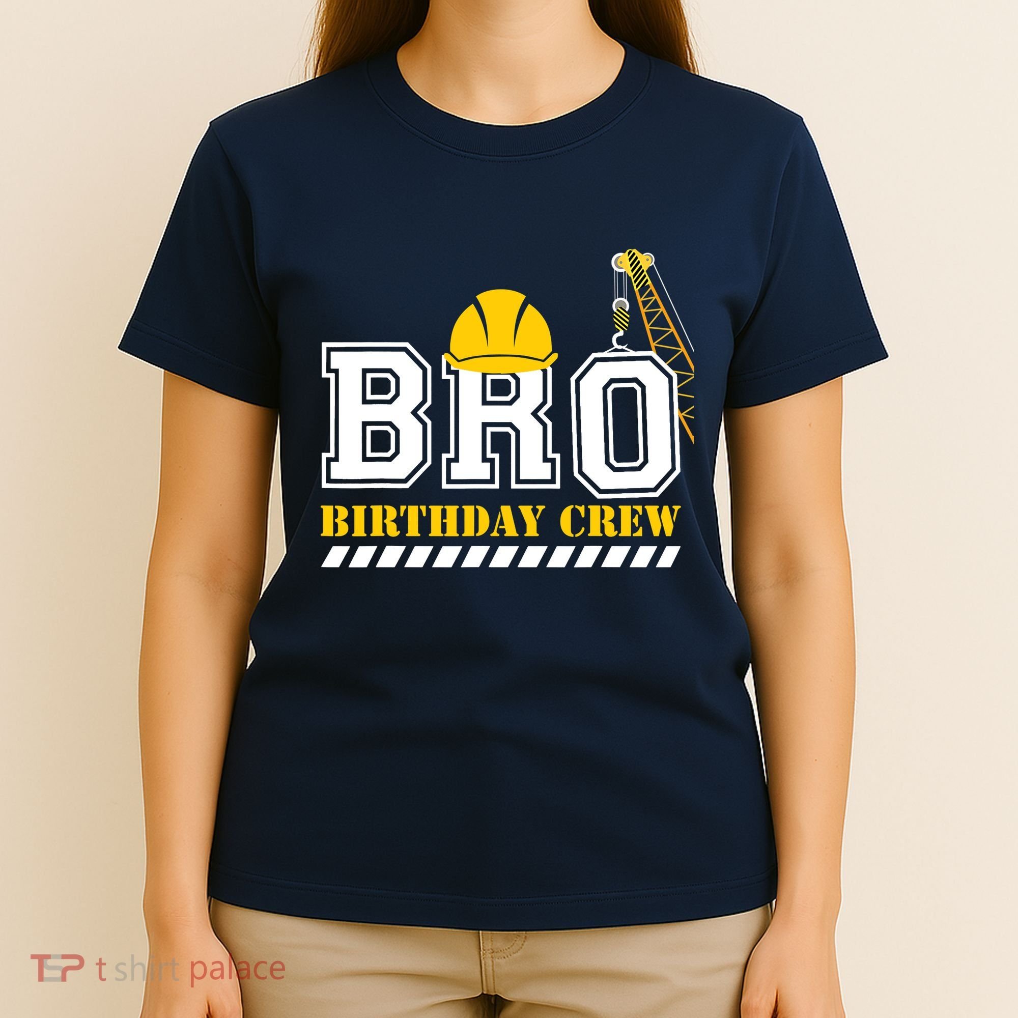 Brother Birthday Crew Construction Birthday Party T-Shirt