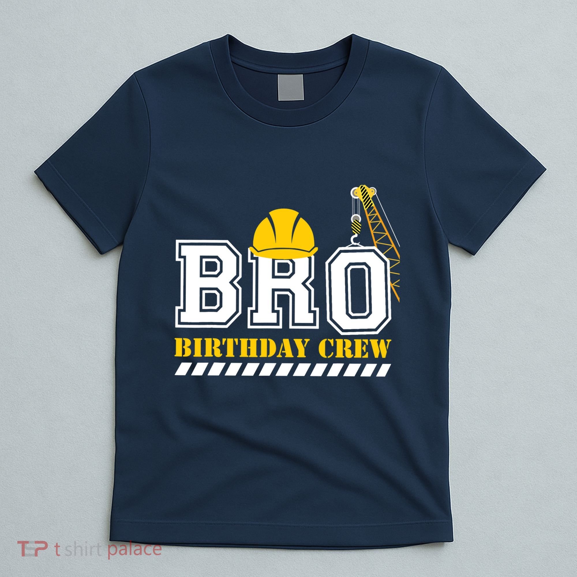 Brother Birthday Crew Construction Birthday Party T-Shirt