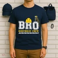 Brother Birthday Crew Construction Birthday Party T-Shirt thumb 6