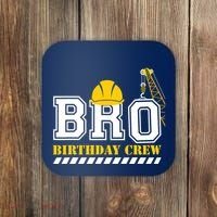 Brother Birthday Crew Construction Birthday Party Coaster thumb 0
