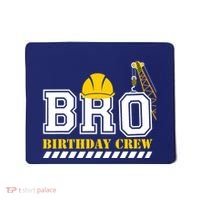 Brother Birthday Crew Construction Birthday Party Mousepad thumb 0