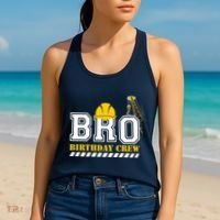 Brother Birthday Crew Construction Birthday Party Women's Tank Top thumb 2