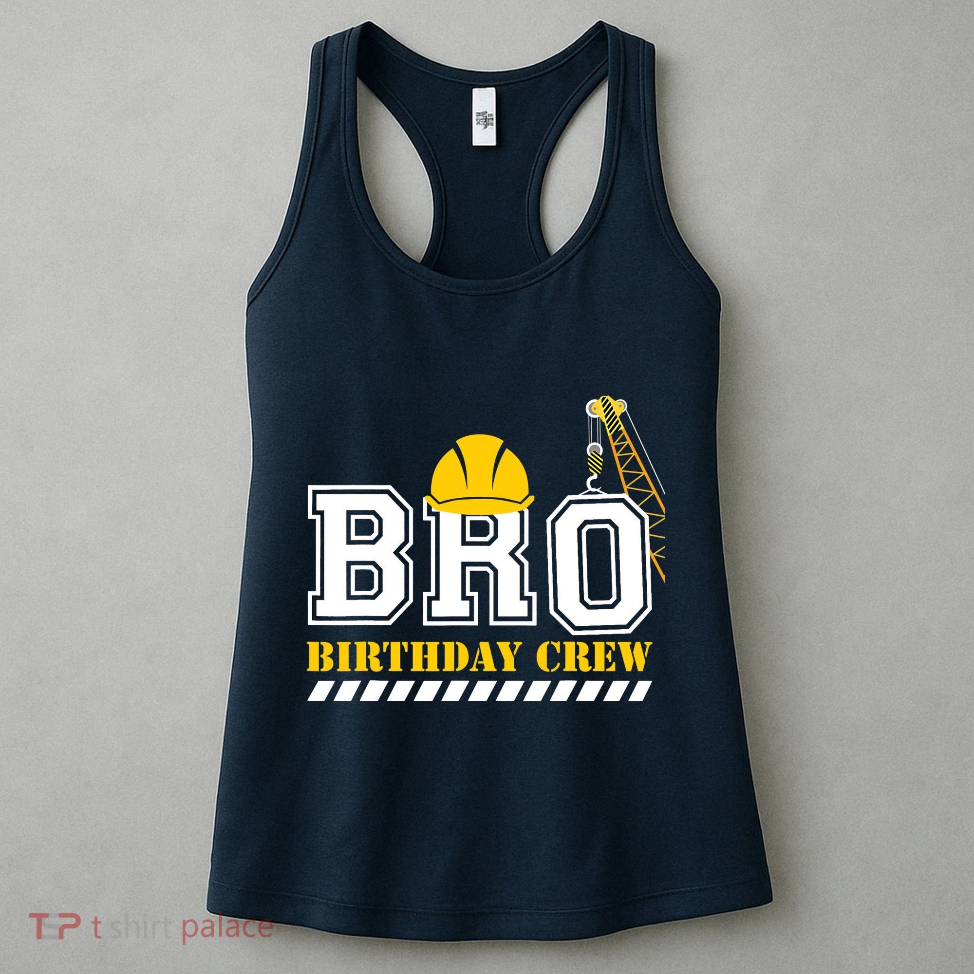 Brother Birthday Crew Construction Birthday Party Women's Tank Top