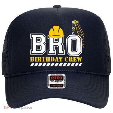 Brother Birthday Crew Construction Birthday Party Hat