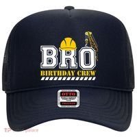 Brother Birthday Crew Construction Birthday Party Hat thumb 0