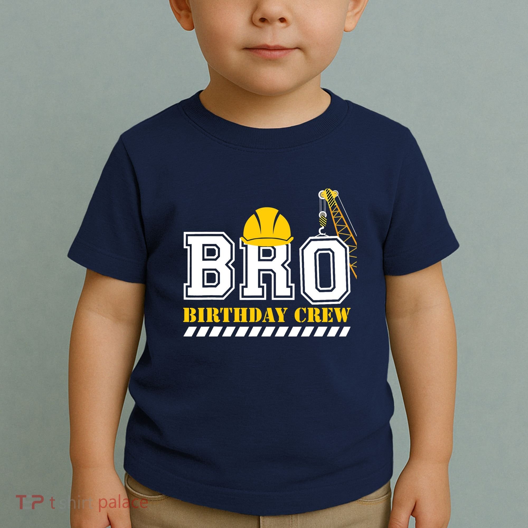 Brother Birthday Crew Construction Birthday Party Toddler T-Shirt