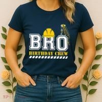 Brother Birthday Crew Construction Birthday Party Women's T-Shirt thumb 2
