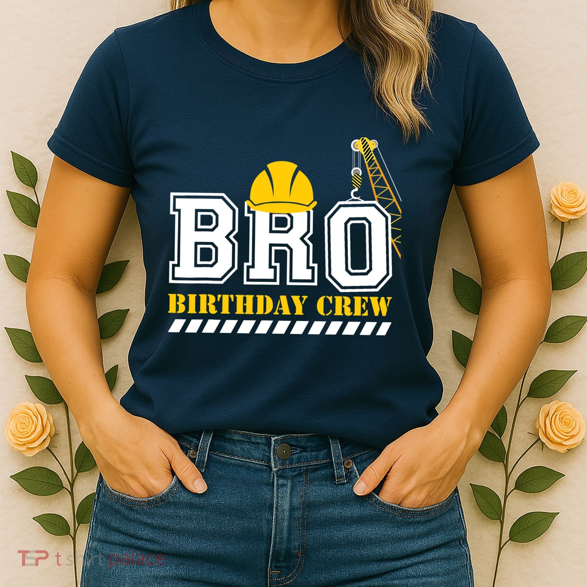 Brother Birthday Crew Construction Birthday Party Women's T-Shirt
