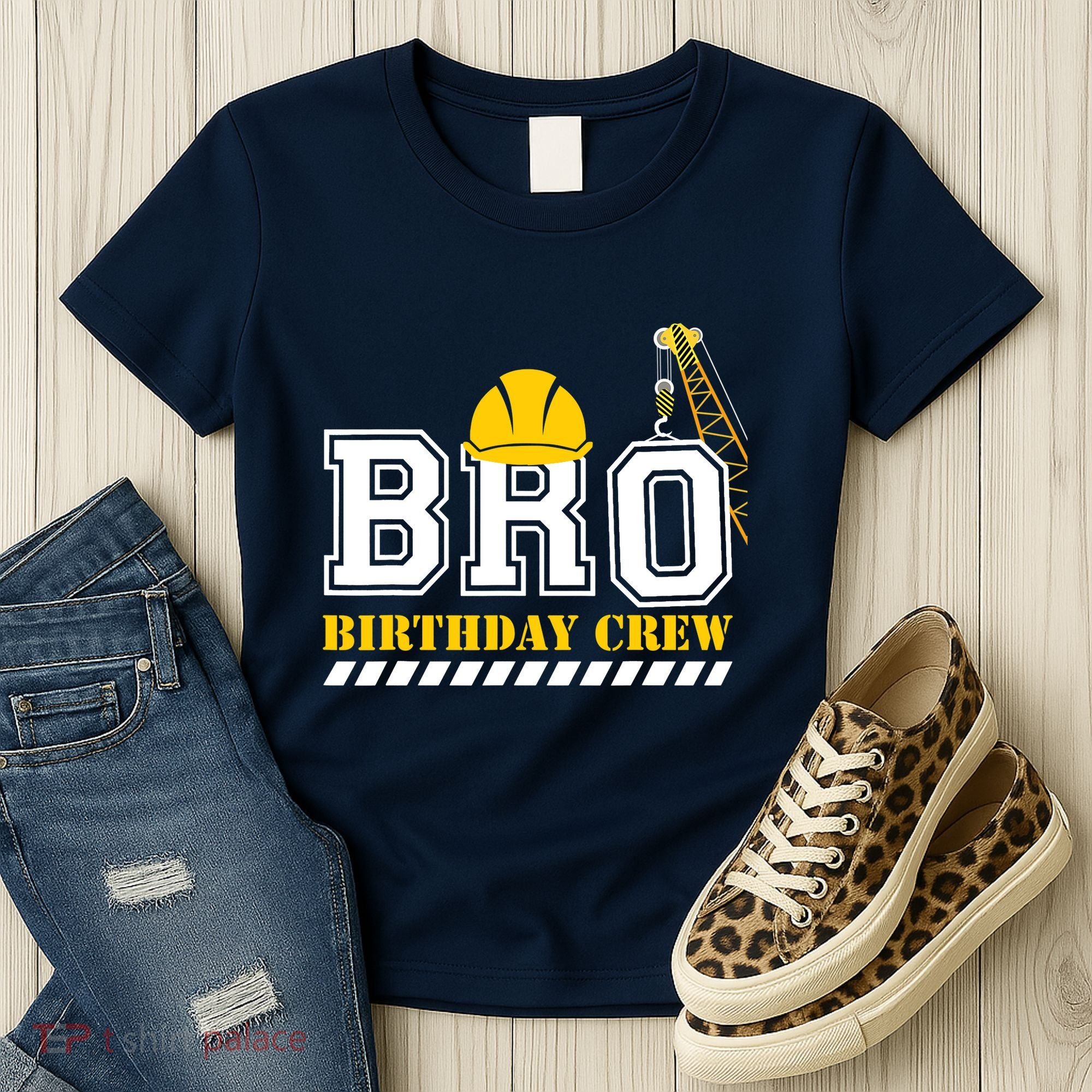 Brother Birthday Crew Construction Birthday Party Women's T-Shirt