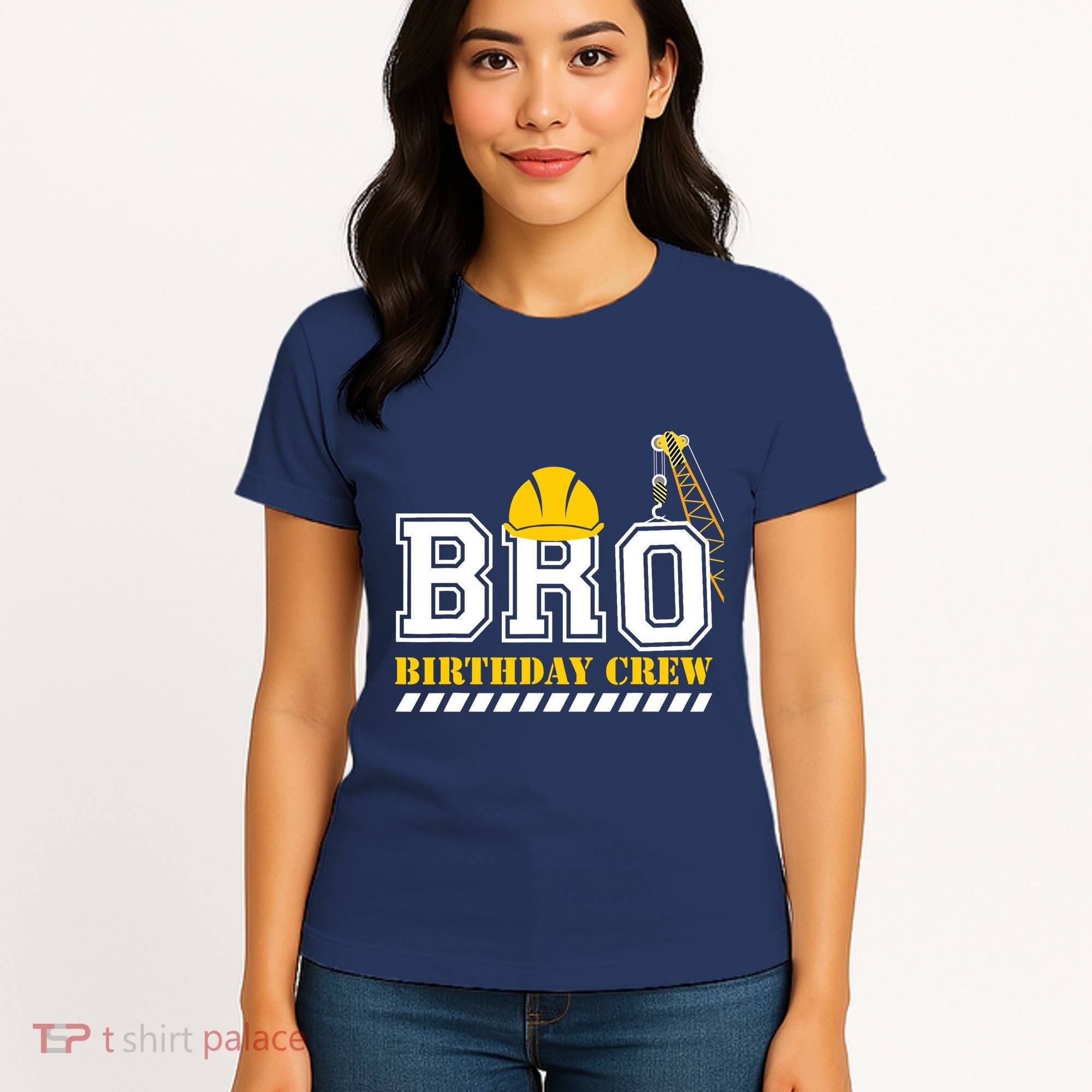 Brother Birthday Crew Construction Birthday Party Women's T-Shirt