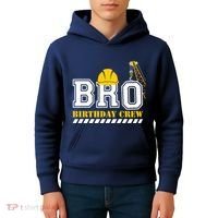 Brother Birthday Crew Construction Birthday Party Kids Hoodie thumb 4