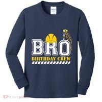 Brother Birthday Crew Construction Birthday Party Kids Long Sleeve Shirt thumb 0
