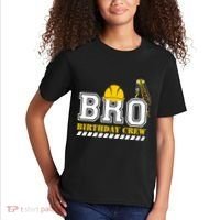 Brother Birthday Crew Construction Birthday Party Kids T-Shirt thumb 2