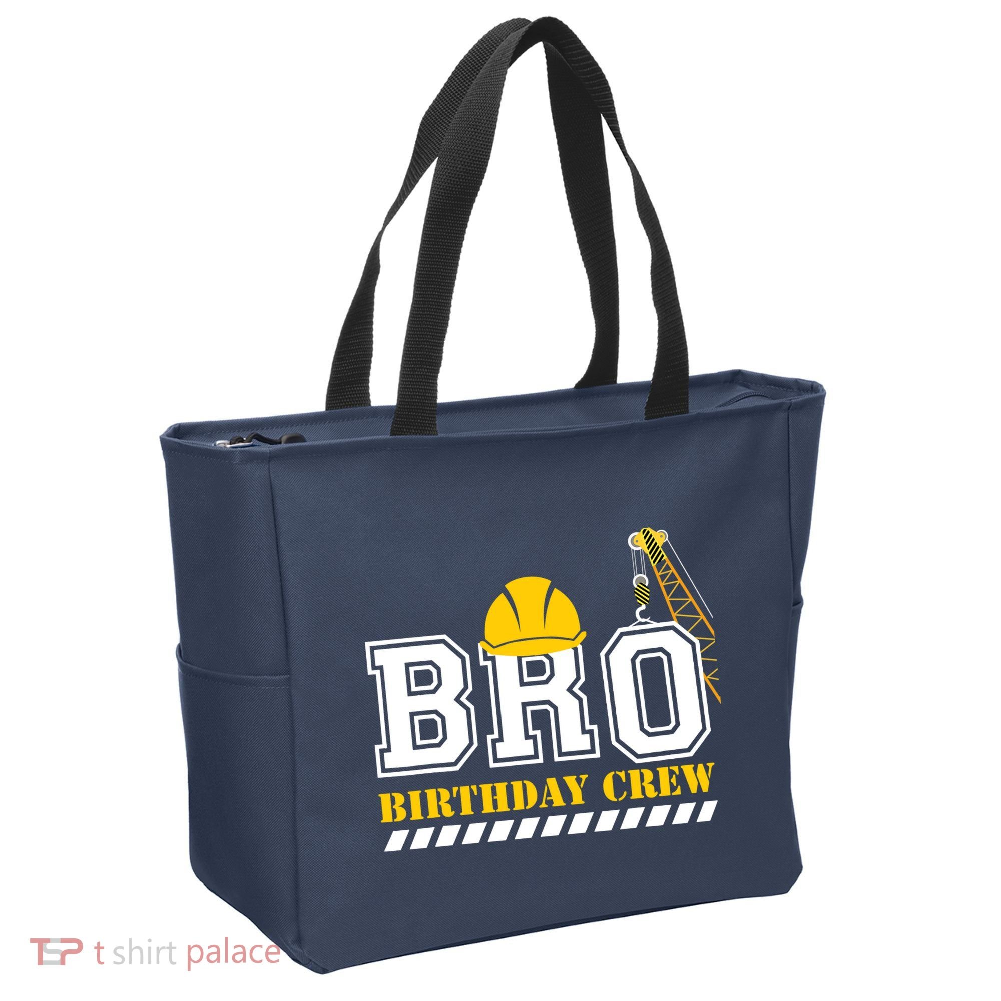 Brother Birthday Crew Construction Birthday Party Tote Bag