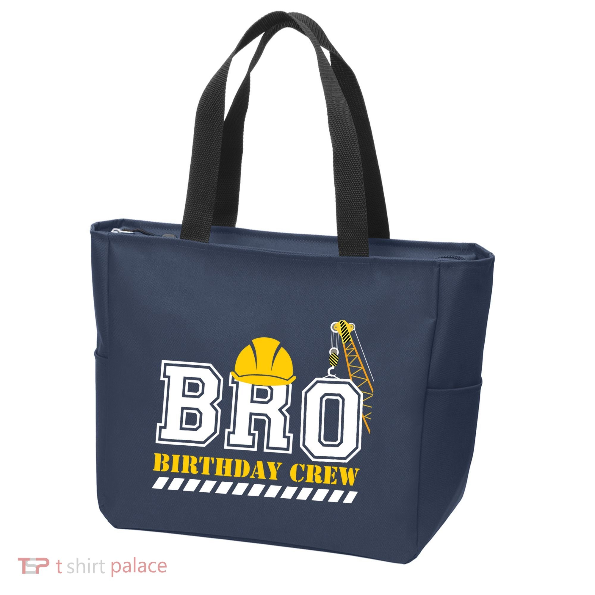 Brother Birthday Crew Construction Birthday Party Tote Bag