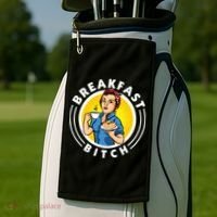 Breakfast Bitch Cool Gift Golf Towel thumb 2