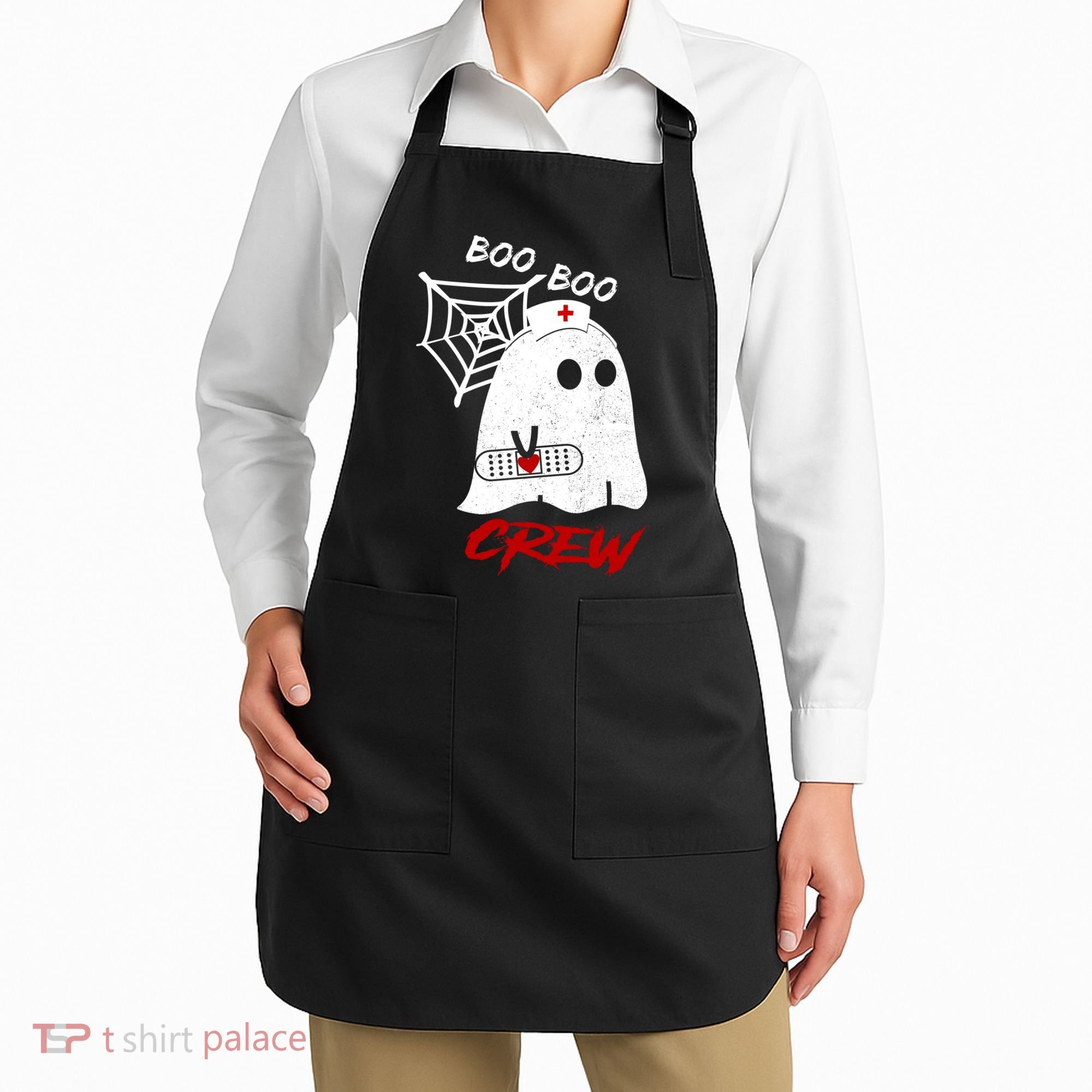 Boo Boo Crew Nurse Ghoost Apron