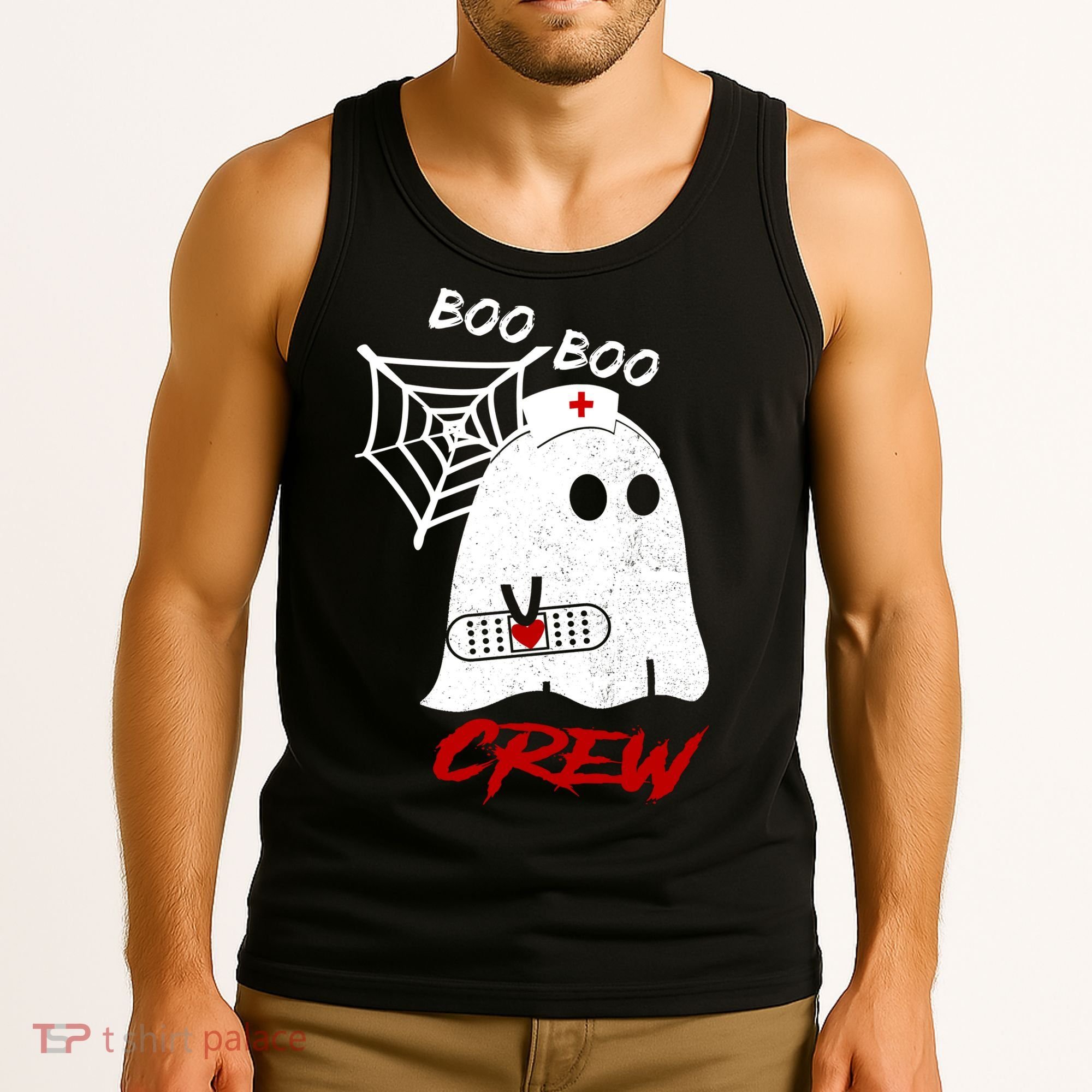 Boo Boo Crew Nurse Ghoost Tank Top