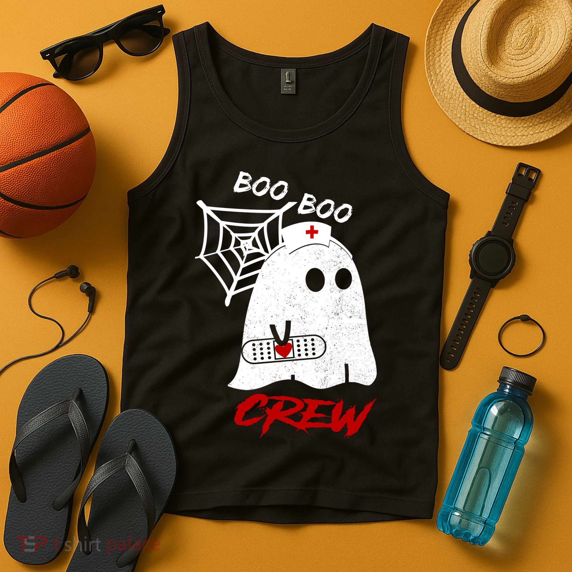 Boo Boo Crew Nurse Ghoost Tank Top