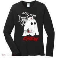 Boo Boo Crew Nurse Ghoost Women's Long Sleeve Shirt thumb 0