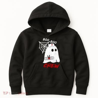 Boo Boo Crew Nurse Ghoost Kids Hoodie
