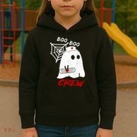Boo Boo Crew Nurse Ghoost Kids Hoodie thumb 3