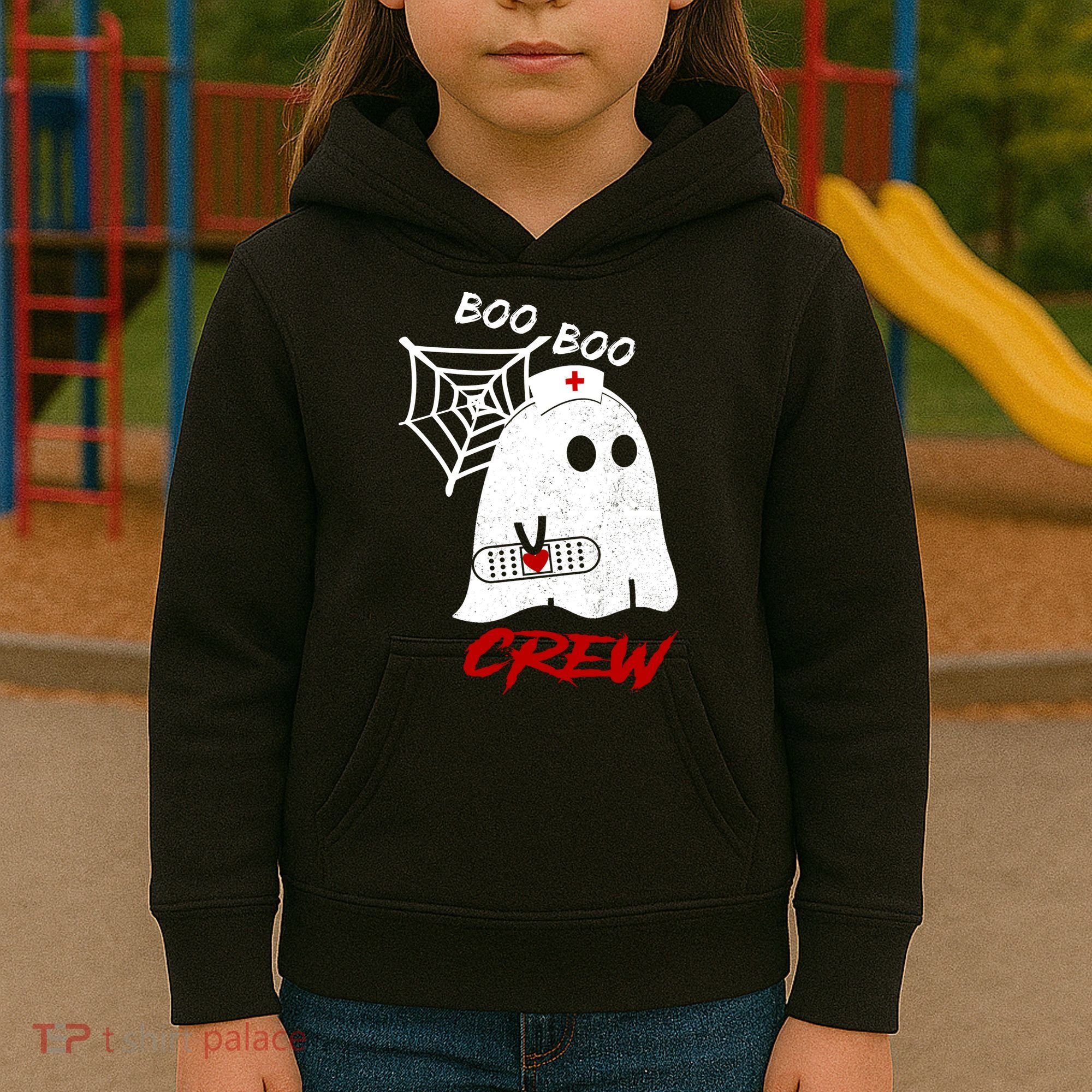 Boo Boo Crew Nurse Ghoost Kids Hoodie