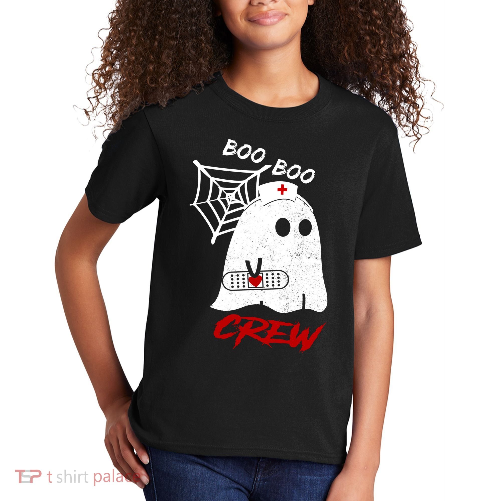Boo Boo Crew Nurse Ghoost Kids T-Shirt