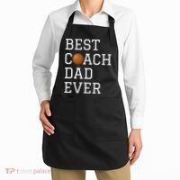 Best Basketball Coach Dad Ever Coaching Fathers Apron thumb 2