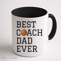 Best Basketball Coach Dad Ever Coaching Fathers Coffee Mug thumb 1