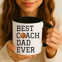 Best Basketball Coach Dad Ever Coaching Fathers Coffee Mug thumb 3