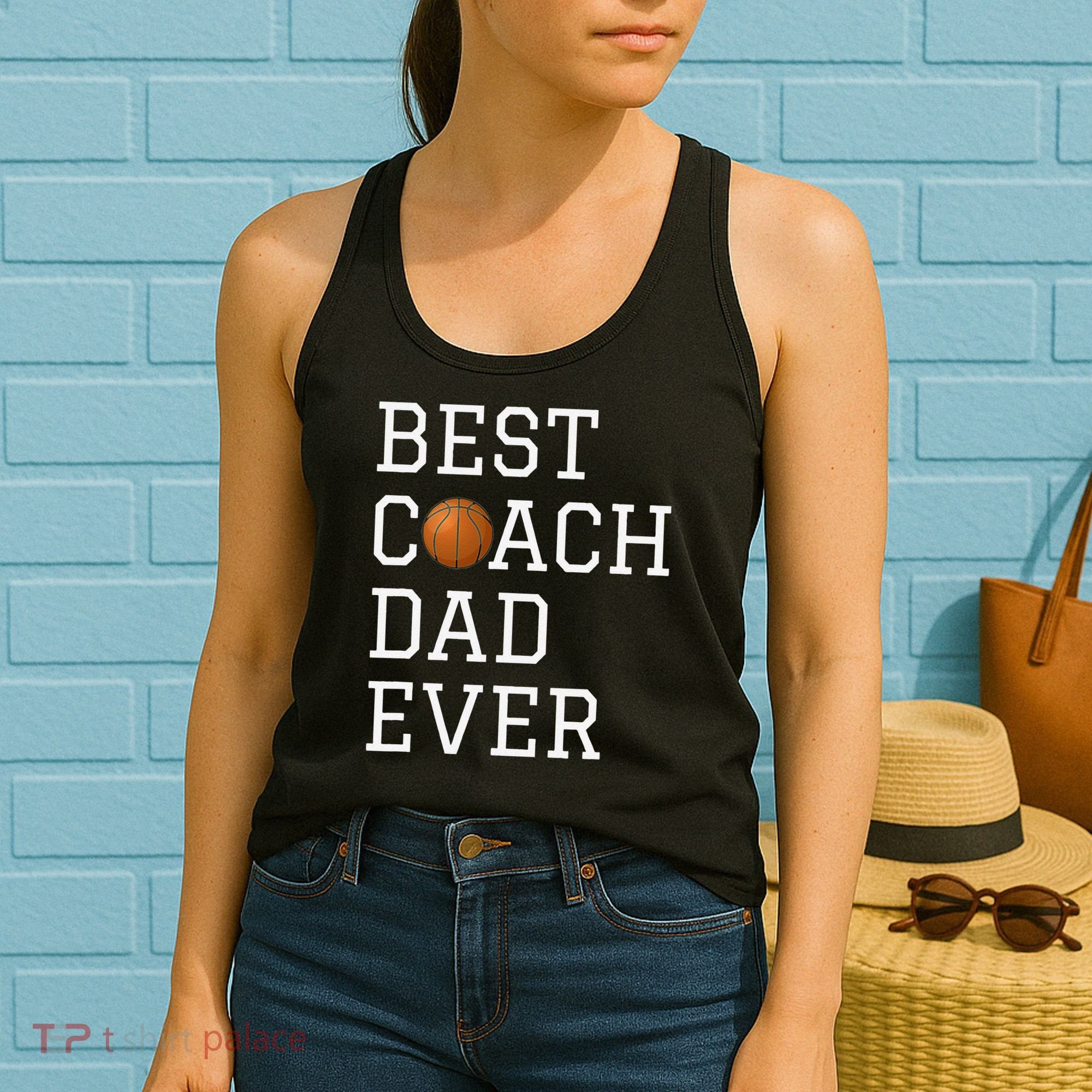 Best Basketball Coach Dad Ever Coaching Fathers Women's Tank Top