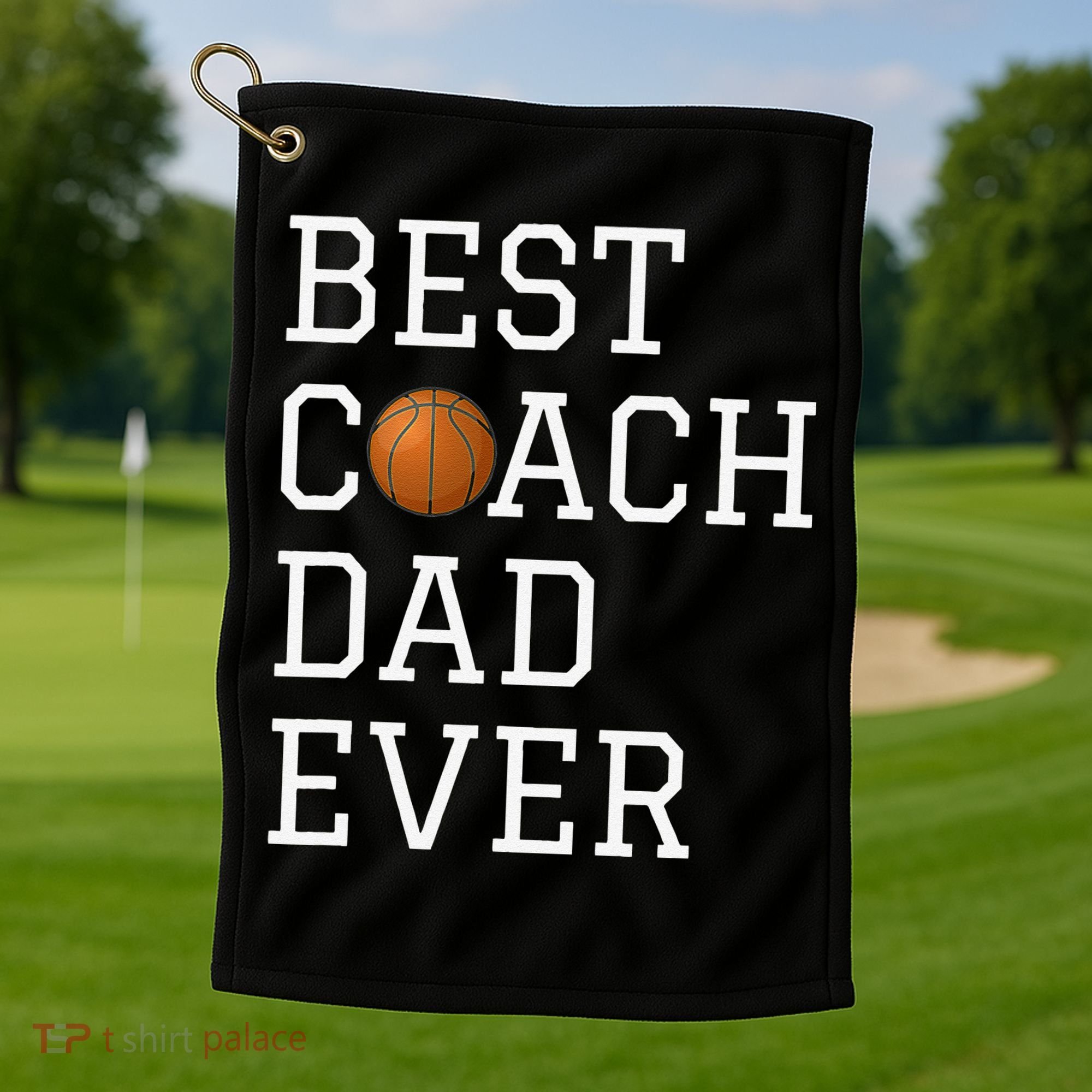 Best Basketball Coach Dad Ever Coaching Fathers Golf Towel
