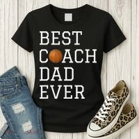 Best Basketball Coach Dad Ever Coaching Fathers Women's T-Shirt thumb 3
