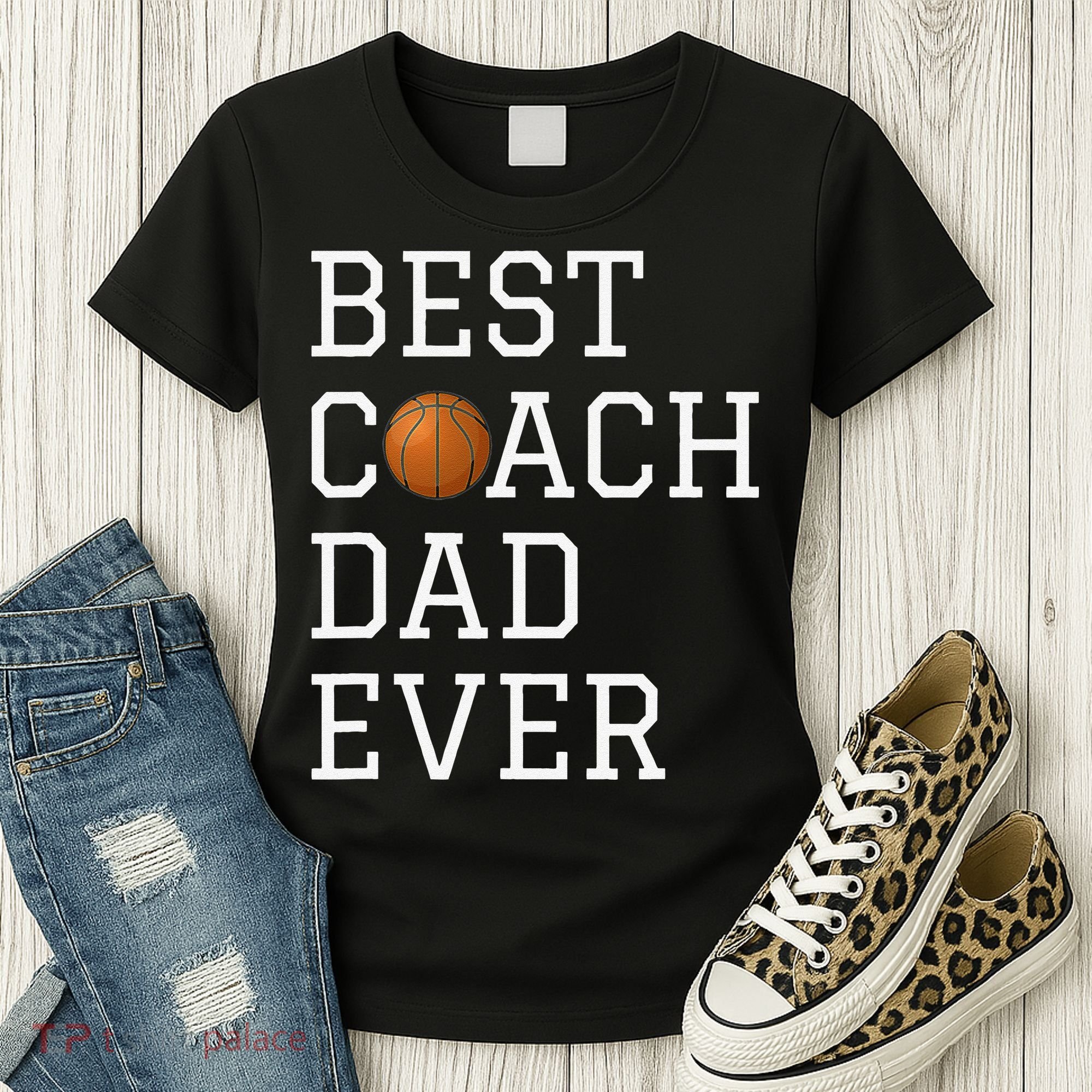 Best Basketball Coach Dad Ever Coaching Fathers Women's T-Shirt