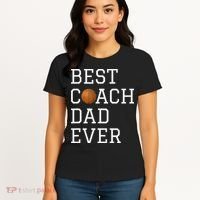 Best Basketball Coach Dad Ever Coaching Fathers Women's T-Shirt thumb 4