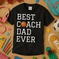 Best Basketball Coach Dad Ever Coaching Fathers Kids T-Shirt thumb 3