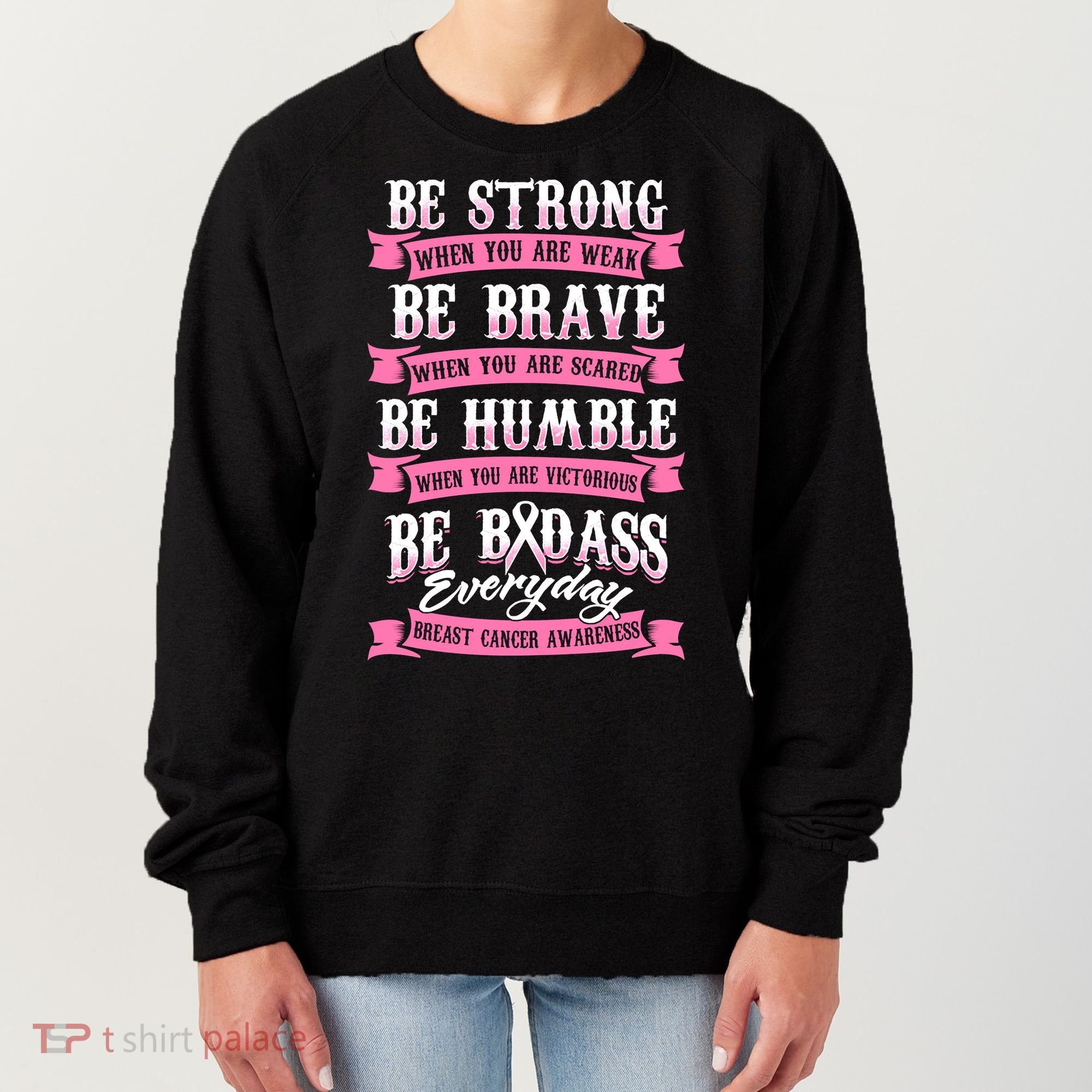 Be Breast Cancer Warrior Racerback Women's Sweatshirt