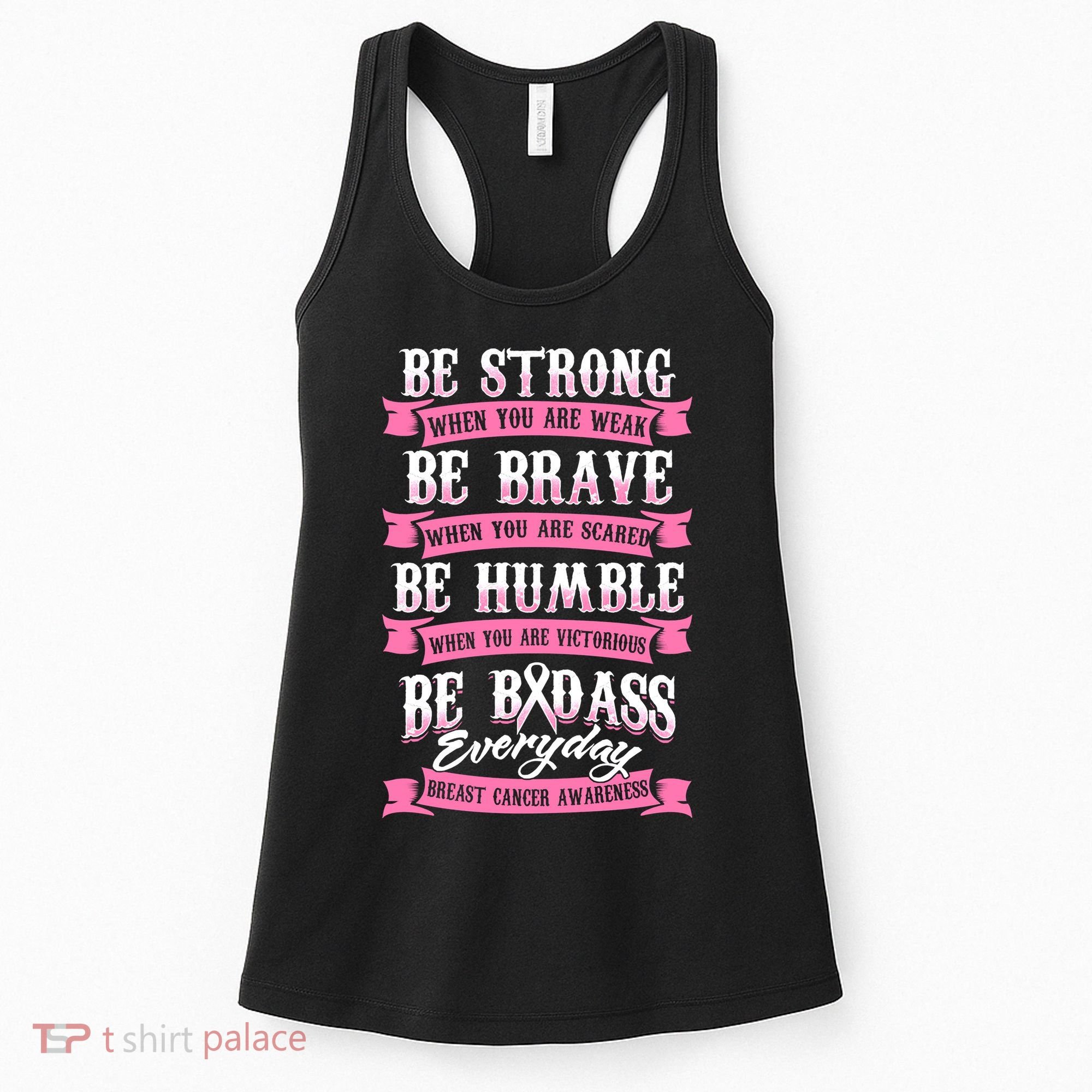Be Breast Cancer Warrior Racerback Women's Tank Top