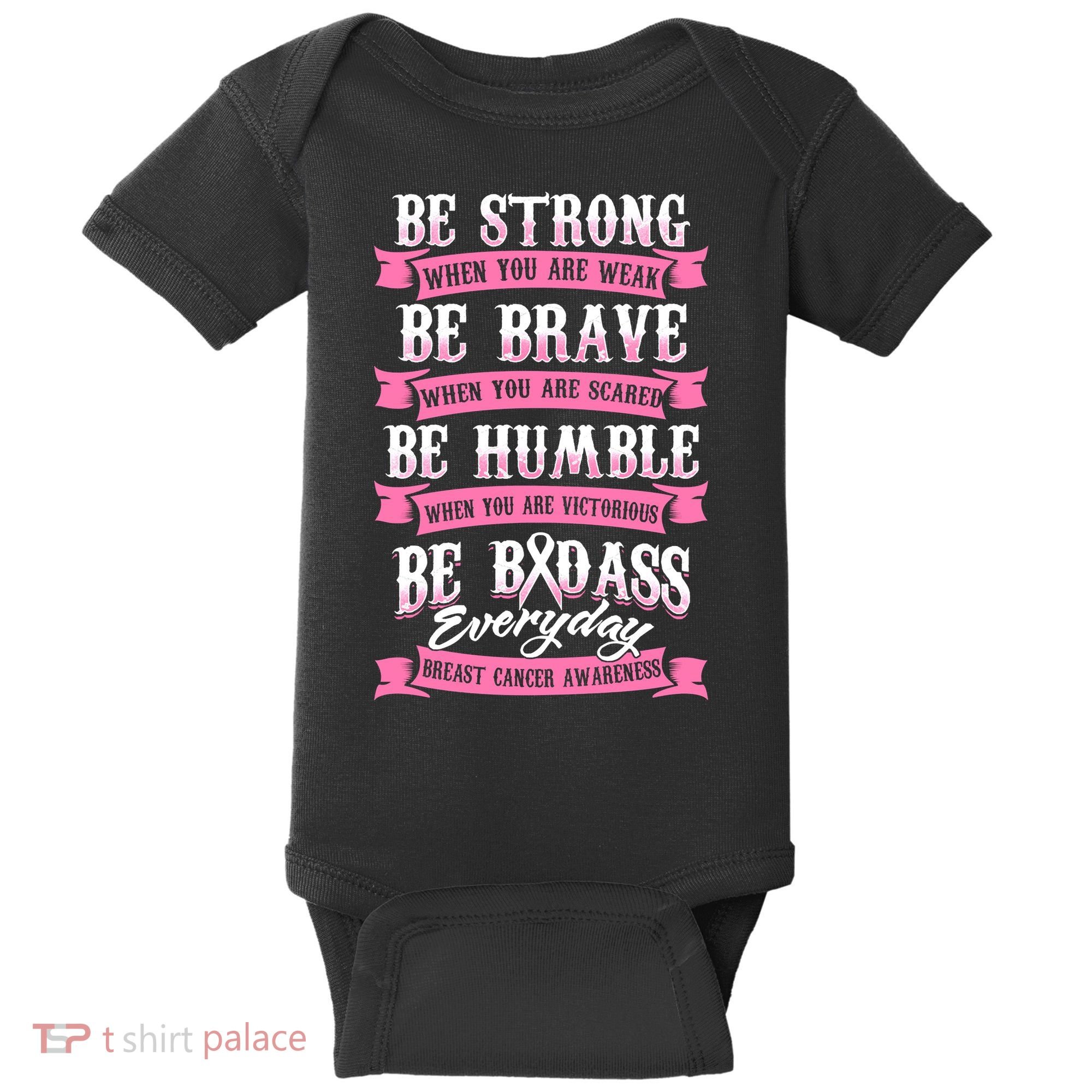 Be Breast Cancer Warrior Racerback Baby Bodysuit