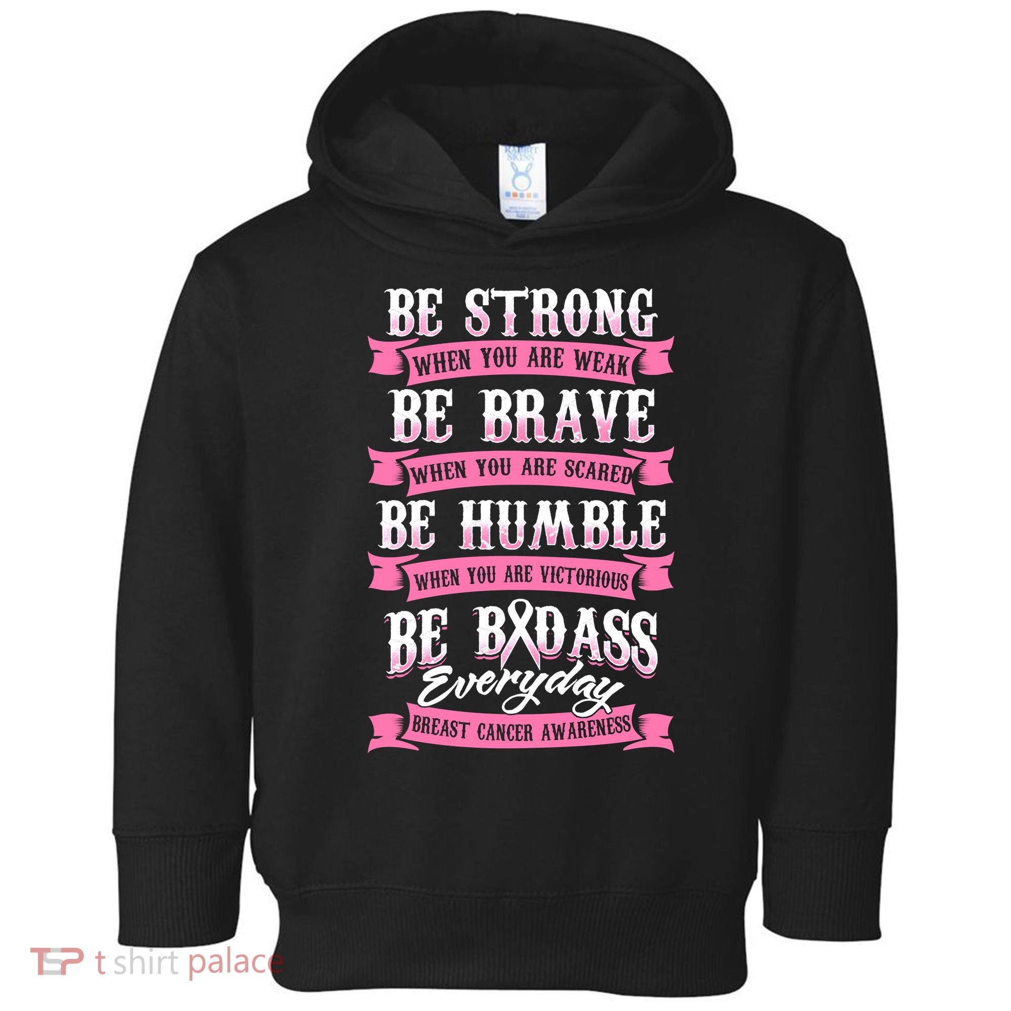 Be Breast Cancer Warrior Racerback Toddler Hoodie