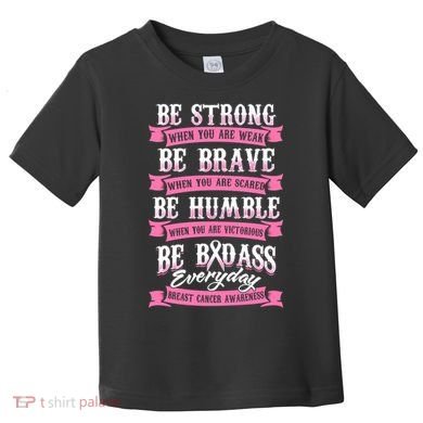 Be Breast Cancer Warrior Racerback Toddler T-Shirt