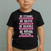 Be Breast Cancer Warrior Racerback Toddler T-Shirt thumb 2
