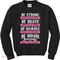 Be Breast Cancer Warrior Racerback Kids Sweatshirt thumb 0