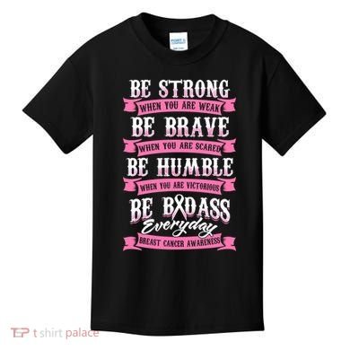 Be Breast Cancer Warrior Racerback Kids T-Shirt