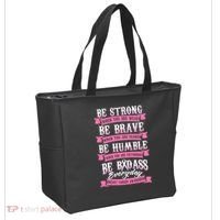 Be Breast Cancer Warrior Racerback Tote Bag thumb 2