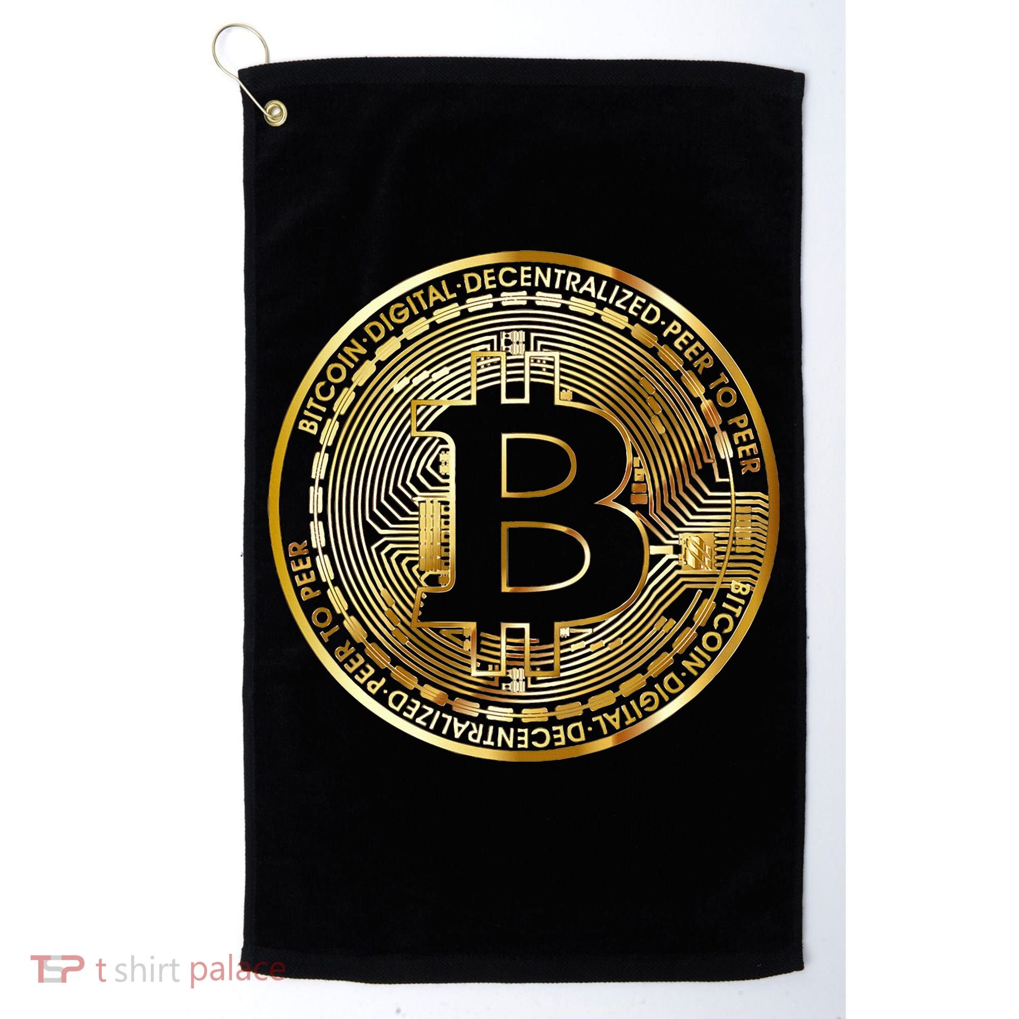 Bitcoin Btc Coin Crypto Trader Bitcoin Future Freedom Golf Towel